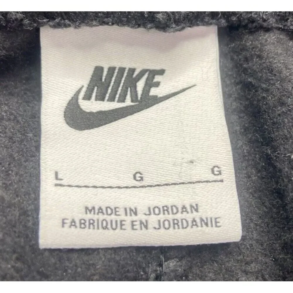 Nike Sportswear Sweatpants Men Large Black Fleece Joggers‎ Athleisure Sports